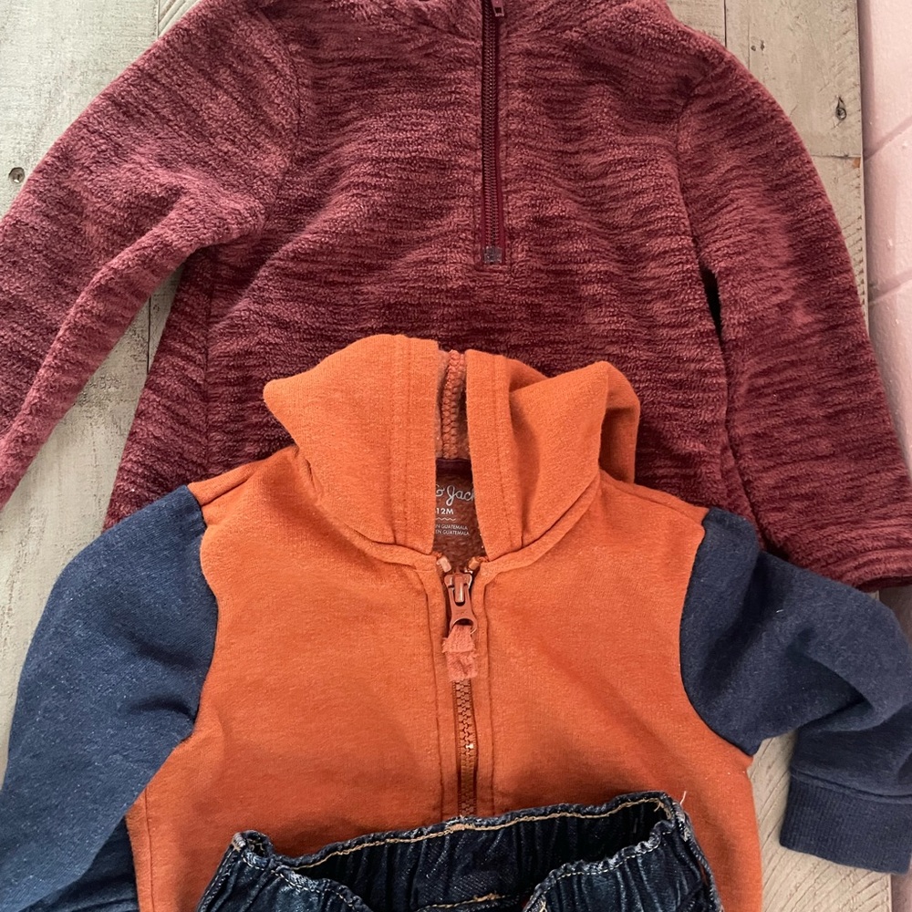 Old Navy, Cat&Jack  Kids Zip-Up Jacket bundle with Gap jeans